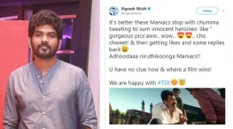 director vignesh shivan tweet about maniacs