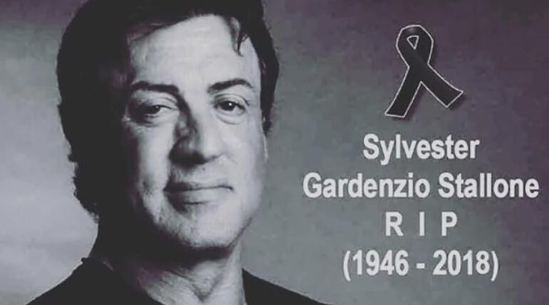 Hollywood veterian actor Sylvester Stallone death hoax